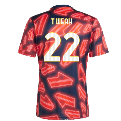2023-2024 Juventus Pre Match Shirt (Night Indigo) (T Weah 22)