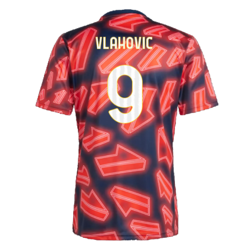 2023-2024 Juventus Pre Match Shirt (Night Indigo) (VLAHOVIC 9)