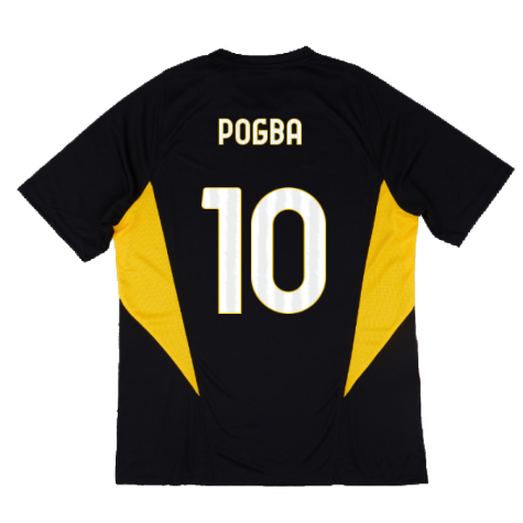 2023-2024 Juventus Training Shirt (Black) (POGBA 10)