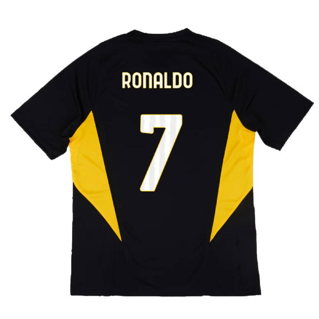 2023-2024 Juventus Training Shirt (Black) (RONALDO 7)