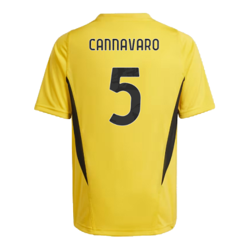 2023-2024 Juventus Training Shirt (Bold Gold) - Kids (CANNAVARO 5)