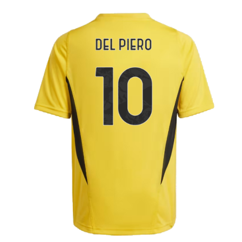 2023-2024 Juventus Training Shirt (Bold Gold) - Kids (DEL PIERO 10)