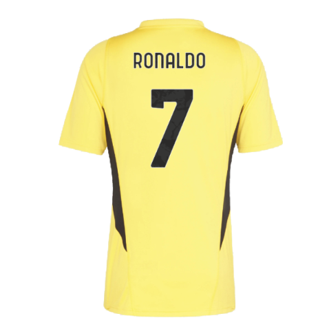 2023-2024 Juventus Training Shirt (Bold Gold) (RONALDO 7)