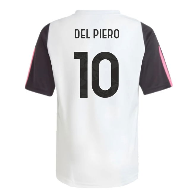2023-2024 Juventus Training Shirt (White) - Kids (DEL PIERO 10)