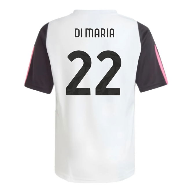 2023-2024 Juventus Training Shirt (White) - Kids (DI MARIA 22)