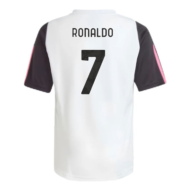2023-2024 Juventus Training Shirt (White) - Kids (RONALDO 7)