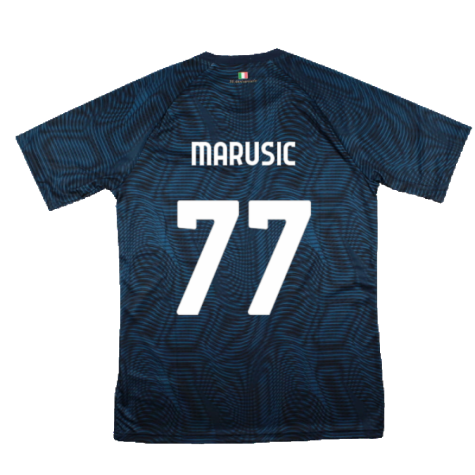 2023-2024 Lazio Pre-Match Jersey (Navy) (Marusic 77)