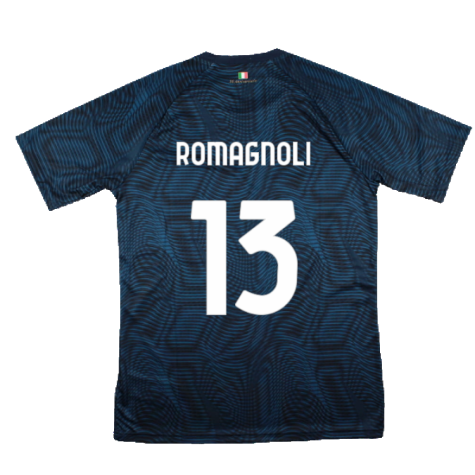 2023-2024 Lazio Pre-Match Jersey (Navy) (Romagnoli 13)