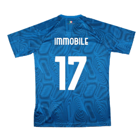 2023-2024 Lazio Pre-Match Jersey (Royal) (Immobile 17)
