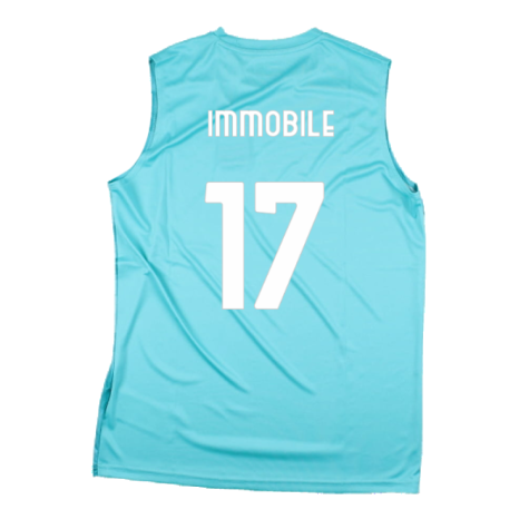 2023-2024 Lazio Sleeveless Training Shirt (Azure) (Immobile 17)
