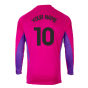 2023-2024 Leicester City Home Goalkeeper Shirt (Pink) (Your Name)