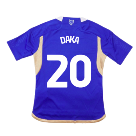 2023-2024 Leicester City Home Shirt (Kids) (Daka 20)