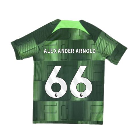 2023-2024 Liverpool Academy Pre-Match Shirt (Green) - Kids (Alexander Arnold 66)