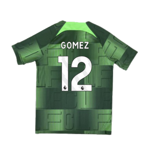 2023-2024 Liverpool Academy Pre-Match Shirt (Green) - Kids (Gomez 12)