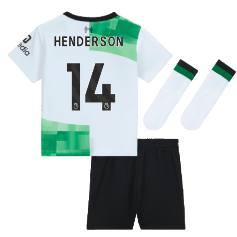 2023-2024 Liverpool Away Infant Baby Kit (Henderson 14)