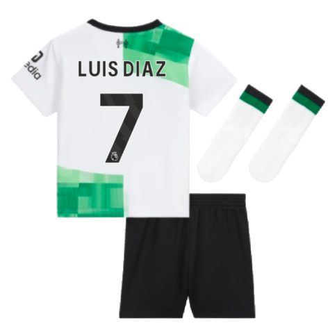 2023-2024 Liverpool Away Little Boys Mini Kit (Luis Diaz 7)