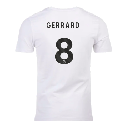 2023-2024 Liverpool Crest Tee (White) (Gerrard 8)