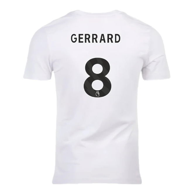 2023-2024 Liverpool Crest Tee (White) (Gerrard 8)
