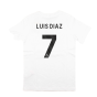 2023-2024 Liverpool Crest Tee (White) - Kids (Luis Diaz 7)