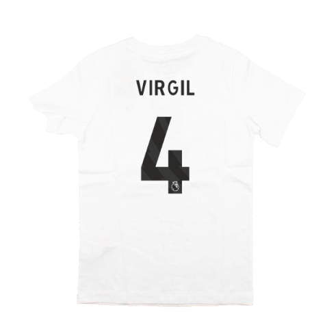 2023-2024 Liverpool Crest Tee (White) - Kids (Virgil 4)