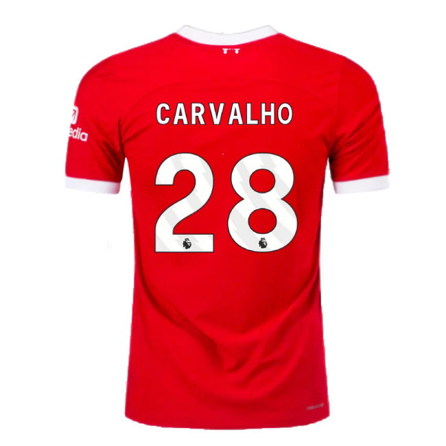 2023-2024 Liverpool Home Dri-Fit ADV Match Shirt (Carvalho 28)