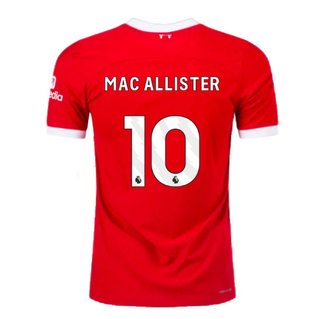 2023-2024 Liverpool Home Dri-Fit ADV Match Shirt (Mac Allister 10)