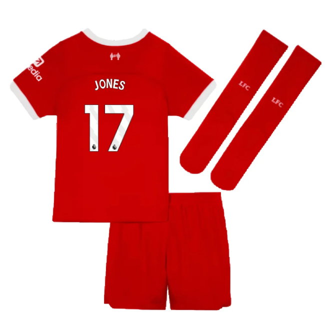 2023-2024 Liverpool Home Little Boys Mini Kit (Jones 17)