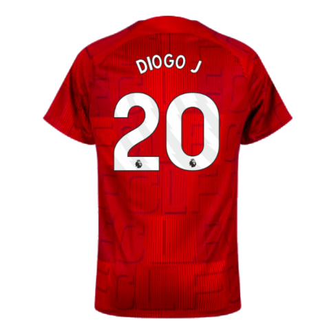 2023-2024 Liverpool Pre-Match Home Shirt (Red) (Diogo J 20)