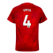 2023-2024 Liverpool Pre-Match Home Shirt (Red) (Virgil 4)