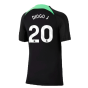 2023-2024 Liverpool Strike Dri-Fit Training Shirt (Black) (Diogo J 20)