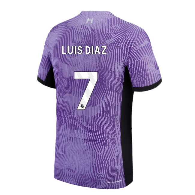 2023-2024 Liverpool Third Authentic Match Shirt (Luis Diaz 7)