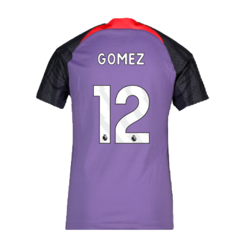 2023-2024 Liverpool Training Shirt (Space Purple) - Kids (Gomez 12)
