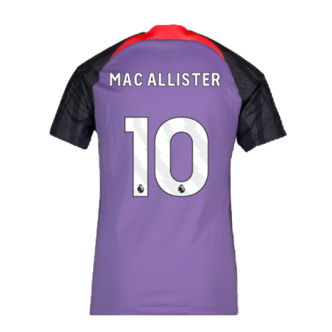 2023-2024 Liverpool Training Shirt (Space Purple) - Kids (Mac Allister 10)