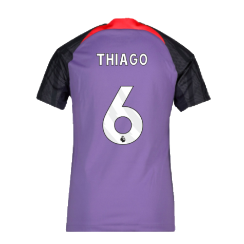 2023-2024 Liverpool Training Shirt (Space Purple) - Kids (Thiago 6)