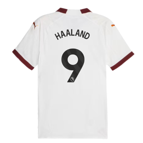 2023-2024 Man City Authentic Away Shirt (HAALAND 9)