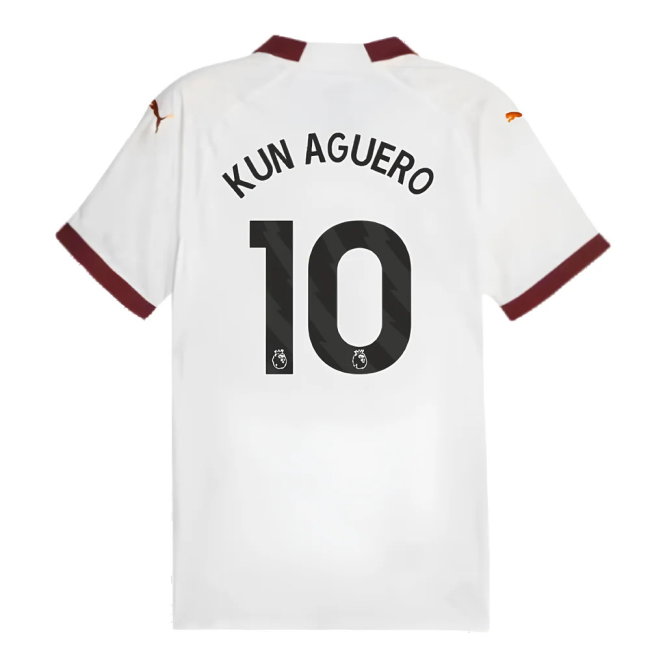 2023-2024 Man City Authentic Away Shirt (KUN AGUERO 10)
