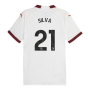 2023-2024 Man City Authentic Away Shirt (SILVA 21)