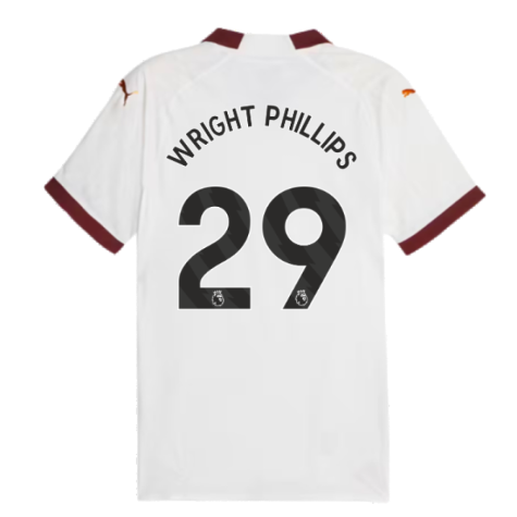 2023-2024 Man City Authentic Away Shirt (WRIGHT PHILLIPS 29)