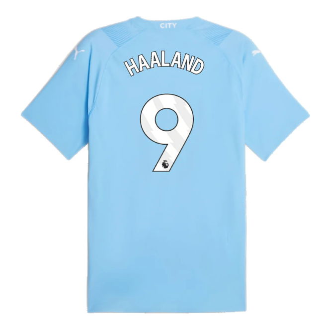2023-2024 Man City Authentic Home Shirt (HAALAND 9)