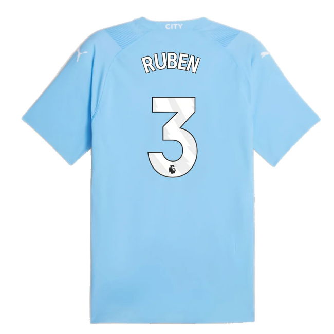 2023-2024 Man City Authentic Home Shirt (RUBEN 3)