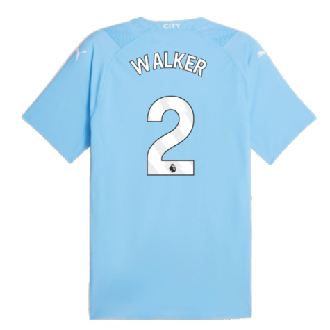2023-2024 Man City Authentic Home Shirt (WALKER 2)