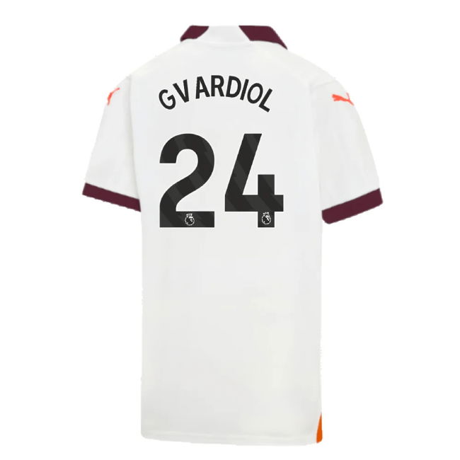 2023-2024 Man City Away Shirt (Kids) (Gvardiol 24)