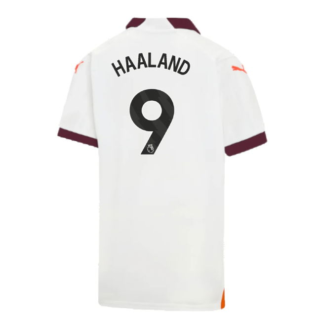2023-2024 Man City Away Shirt (Kids) (HAALAND 9)