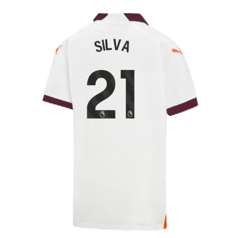 2023-2024 Man City Away Shirt (Kids) (SILVA 21)