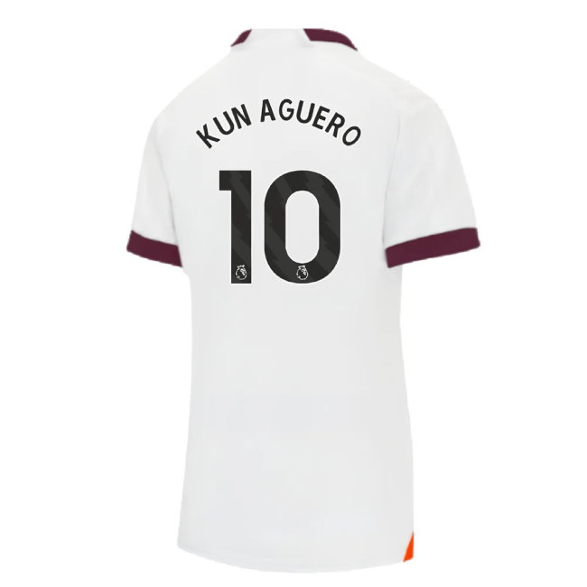 2023-2024 Man City Away Shirt (Ladies) (KUN AGUERO 10)