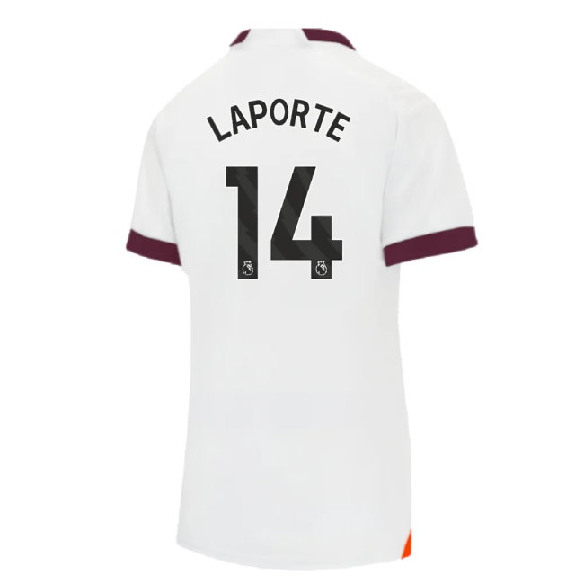 2023-2024 Man City Away Shirt (Ladies) (LAPORTE 14)