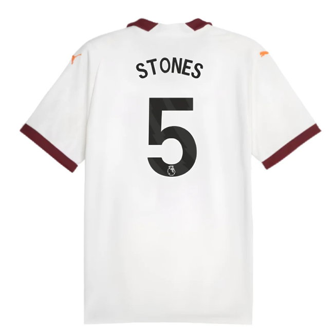 2023-2024 Man City Away Shirt (STONES 5)