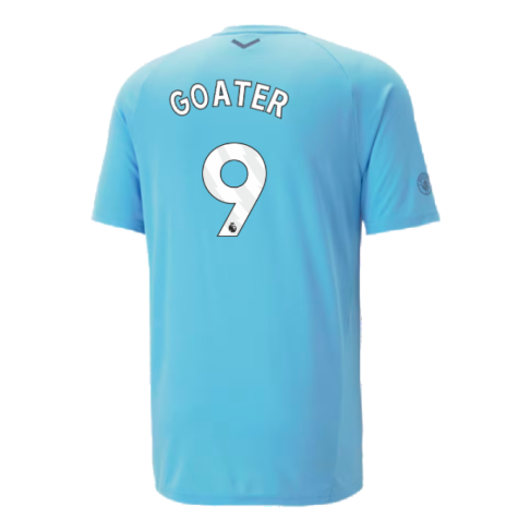 2023-2024 Man City Casuals Tee (Blue Wash) (GOATER 9)