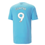 2023-2024 Man City Casuals Tee (Blue Wash) - Kids (GOATER 9)
