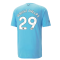2023-2024 Man City Casuals Tee (Blue Wash) - Kids (WRIGHT PHILLIPS 29)